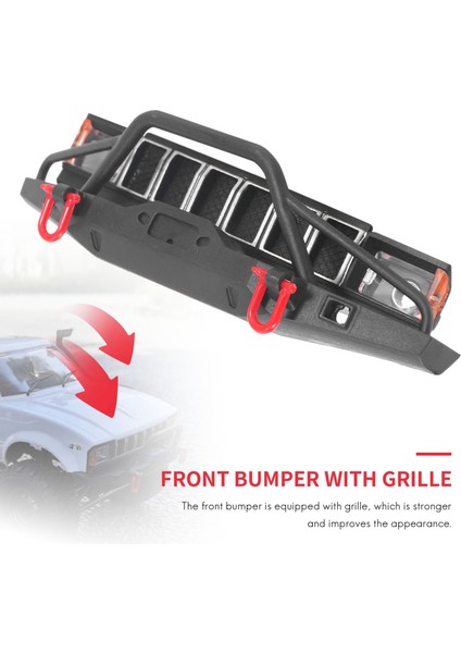 Wpl C14 C24 C24-1 Için 1/16 Rc Araba Yükseltme Parçaları Ön Tampon Ön Yüz Izgara Yedek Aksesuarlar (Yurt Dışından) modelleri