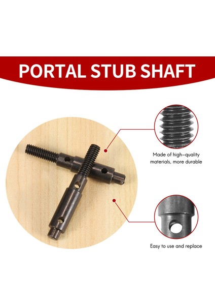 2pcs Sert Çelik Ön Arka Portal Saplama Milini Redcat Gen8 Için 1/10 Rc Paletli Araba Yükseltmeleri Parçalar Aksesuarları (Yurt Dışından) fiyatları