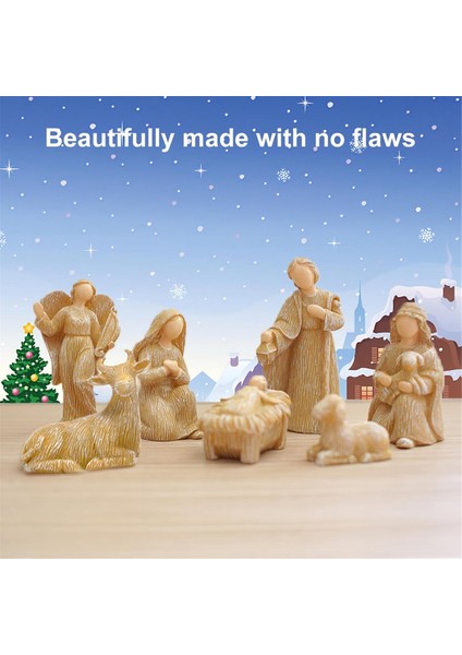 Noel Doğuş Seti, Set Hediye Süsleri El Sanatları Dekorasyonu, Oturma Odası Yatak Odası Dekoratif Aksesuarlar (Yurt Dışından) modelleri