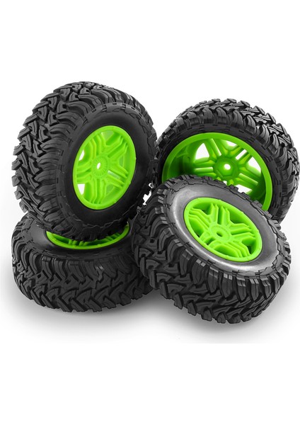 110MM Rccar Kauçuk Lastikler 1/10 Kısa Kurs Kamyonu Için Tekerlek Jant Seti Arrma Senton-4x4 550 Mega/xlh 9125 Slash Redcat/hsp, A (Yurt Dışından) indirimleri