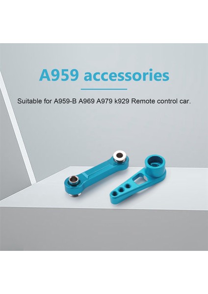 Wltoys Için 1/18 Rc Car K929 A959 A969 A979 K929 A959-B Yükseltme Parçaları Metal 25T Direksiyon Servo Korna Kol + Metal Servo Dümen Çubuğu (Yurt Dışından) fırsatları
