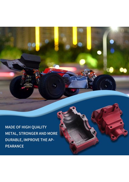 Metal Dalga Kutusu Dişli Kutusu Kabuk Kapağı Diferansiyel Muhafaza 144001-1254 Wltoys Için 144001 1/14 Rc Araç Parçaları, Kırmızı 1 Pcs (Yurt Dışından) fırsatları