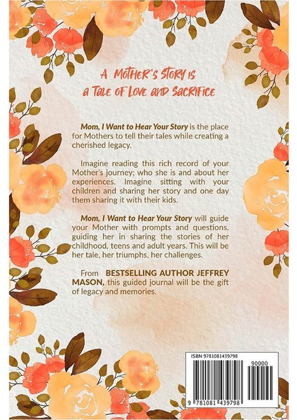 Anne Hikayenizi Duymak Istiyorum Journal A Mother&#39;s Guided Journal Çok Amaçlı Dergi Kitap Portatif Defter Ebeveynler (Yurt Dışından) fırsatları