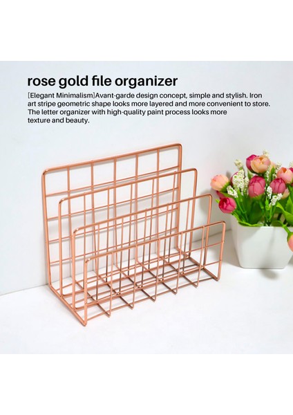 Masaüstü Posta Organizatörü, 3 Yuvalı Metal Tel Posta Sıralayıcı, Mektuplar, Postalar, Kitaplar, Kartpostallar ve Daha Fazlası Için Harf Organizatörü, Posta Sahibi Gül Altın (Yurt Dışından) fiyatları