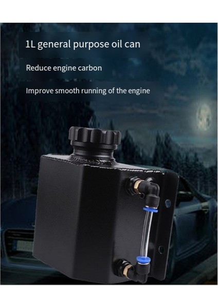 Evrensel 1l Araba Motor Yağı Nefes Alabilir Kap Radyatör Soğutma Suyu Taşma Şişesi Toplama Karter Buhar Rezervuarı Gümüş (Yurt Dışından) fırsatları
