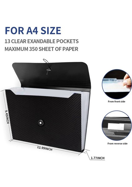 Genişleyen Dosya Klasörü, A4 Mektup Boyutu Kağıt Belge Makbuz Düzenleyici (Yurt Dışından) fırsatları