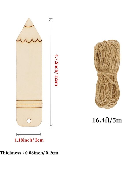 60PCS Boş Yer Imi El Sanatları Ahşap Kesim Kalem El Sanatları Tatil Için Bitmemiş Dilim Doğum Günleri Partiler Bebek Duş Günleri (Yurt Dışından) indirimleri