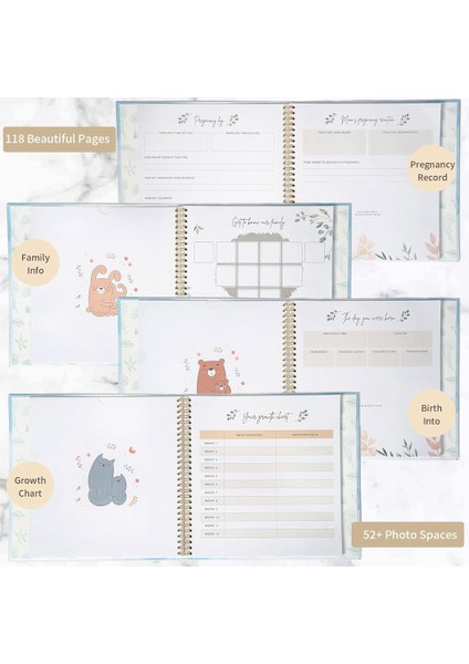 Bebek Anı Defteri Hayvan Hatıra Kaydı Büyüme Günlüğü El Hesabı-D (Yurt Dışından) fırsatları