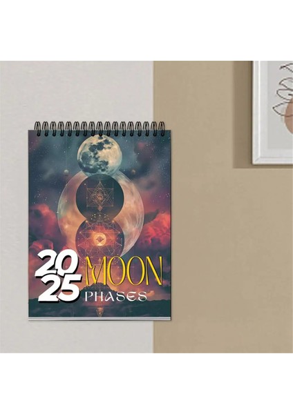 Moon Faz Takvimi 2025 12 Aylık Ay Aşamaları Duvar Takvimi Aylık Planlayıcı ve Günlük Organizatör 2025 Duvar Takvimi (Yurt Dışından) modelleri