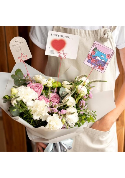 20 Adet Altın Çiçekli Kartlık Çubukları, Kalp, Akçaağaç Yaprağı (Yurt Dışından) fırsatları