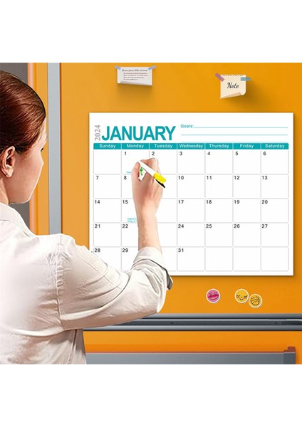 Manyetik Takvim 2024 Haziran 2025'E Kadar, 18 Aylık Takvim Mavi (Yurt Dışından) modelleri