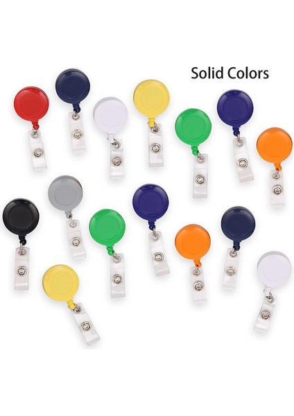 Rozet Makaraları, 30 Adet Renkli Rozet Klipsleri Kimlik Kartı Anahtar Kartı Için Tutucular (Yurt Dışından) fiyatları