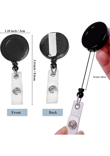 Rozet Makaraları, 30 Adet Renkli Rozet Klipsleri Kimlik Kartı Anahtar Kartı Için Tutucular (Yurt Dışından) fırsatları