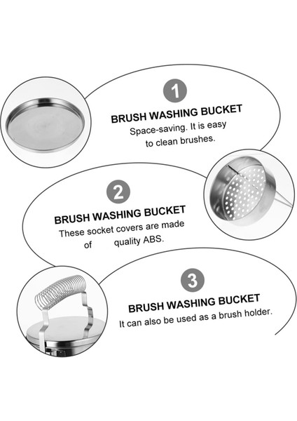 Kalem Kovası Resim Fırçası Kovası Suluboya Fırçası Yıkayıcı Tutucu (Yurt Dışından) fırsatları