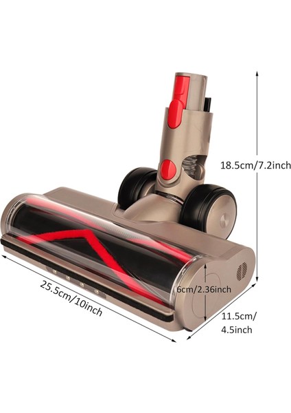 Vakum Fırça Kafası, Dyson V7 V8 V8 V10 V11 V15 Vakum Süpürge Zemin Fırça Başlığı (Yurt Dışından) indirimleri