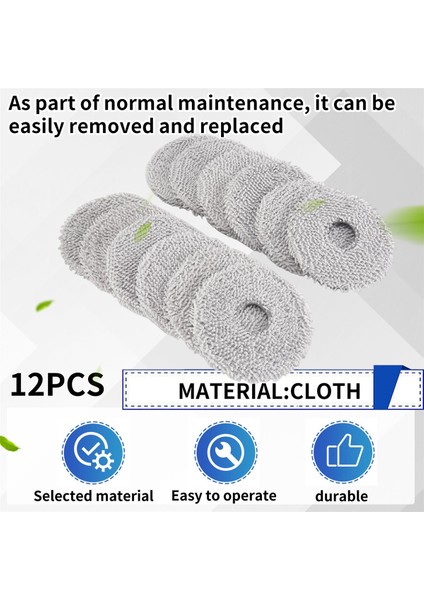 12 Paket Yıkanabilir Paspaslar Dream L10S/ L10/ L20/ L30/ X30/ Ecovacs Deebot X2 Omni/ T20 Omni/ T10 Omni/ X1 Omni (Yurt Dışından) indirimleri