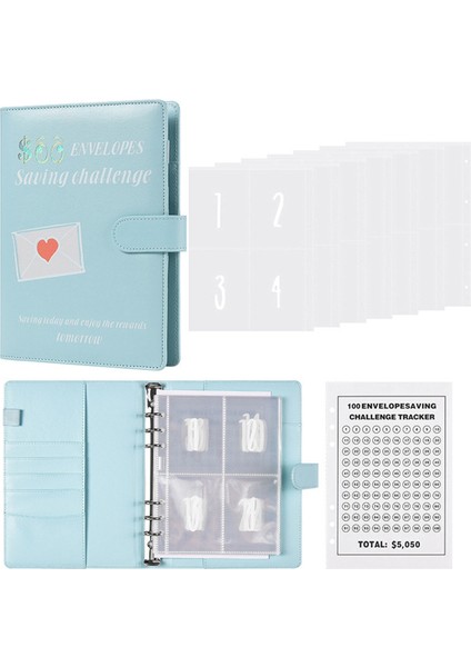 100 Zarf A5 Para Tasarrufu Bütçe Klasörü Mavi (Yurt Dışından) indirimleri