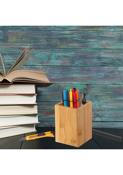 Bambu Ahşap Masa Kalem Kalemlik Standı Çok Amaçlı Kalem Bardak Pot (Yurt Dışından) fırsatları