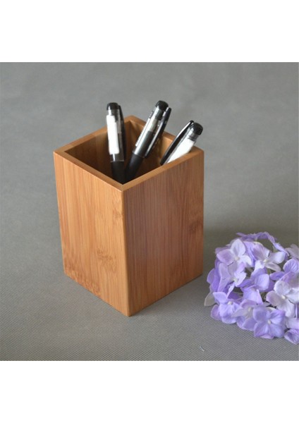 Bambu Ahşap Masa Kalem Kalemlik Standı Çok Amaçlı Kalem Bardak Pot (Yurt Dışından) indirimleri