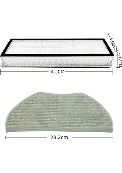 Xiaomi S10T STFCR01SZ Robot Vakum Süpürge Ana Yan Fırça Hepa Filtre Mop Bezleri Yedek Parçalar Aksesuarları (Yurt Dışından) modelleri