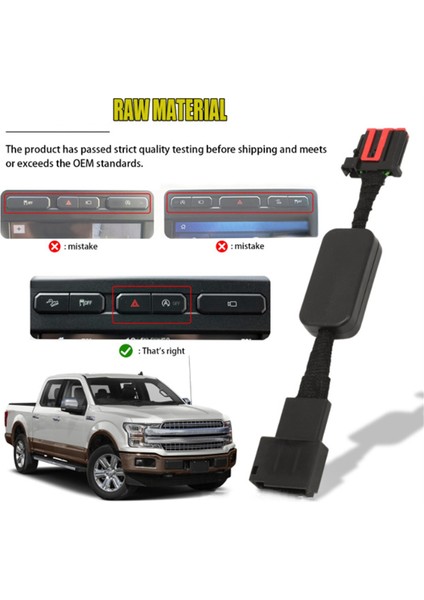 Ford F150 2015-2020 Otomatik Durdurma Başlatma Cihazı Kontrol Sensörü Fiş Kablosu Için Seesaw ile Otomatik Durdurma Başlatma Eliminatörü (Yurt Dışından) fiyatları