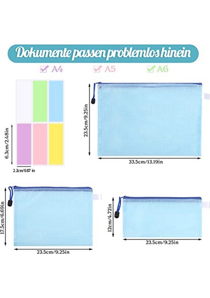 Belge Çantaları A4+A5+A6, Dosya Klasörü Plastik Fermuarlı Cep Fermuarlı Cep (Yurt Dışından) indirimleri