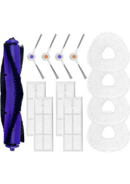 Narwal Freo / Narwal J3 Robot Vakum Süpürge Ana Yan Fırça Hepa Filtre Mop Bezleri Yedek Parçalar (Yurt Dışından)