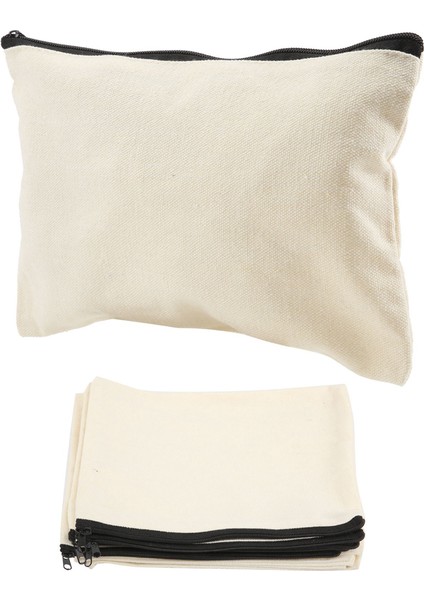 12 Paket Tuval Fermuar Çantaları, Seyahat Kozmetik Makyaj Çantaları, Kalem Çantası, Parti Hediye Çantaları, Madeni Para Nakit Çanta Için Boş Dıy Zanaat Torbaları (Yurt Dışından) modelleri