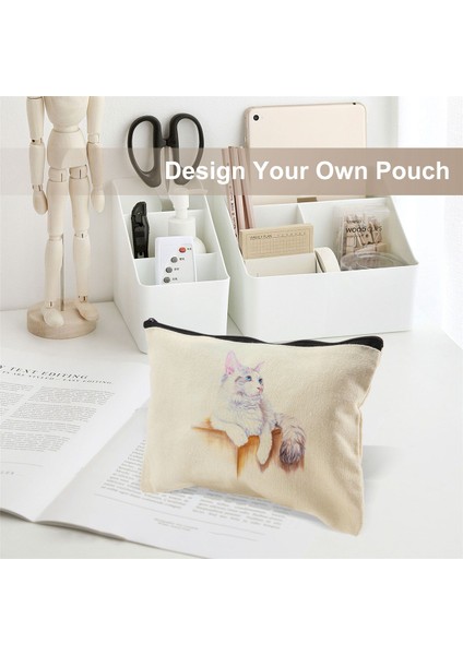 12 Paket Tuval Fermuar Çantaları, Seyahat Kozmetik Makyaj Çantaları, Kalem Çantası, Parti Hediye Çantaları, Madeni Para Nakit Çanta Için Boş Dıy Zanaat Torbaları (Yurt Dışından) indirimleri