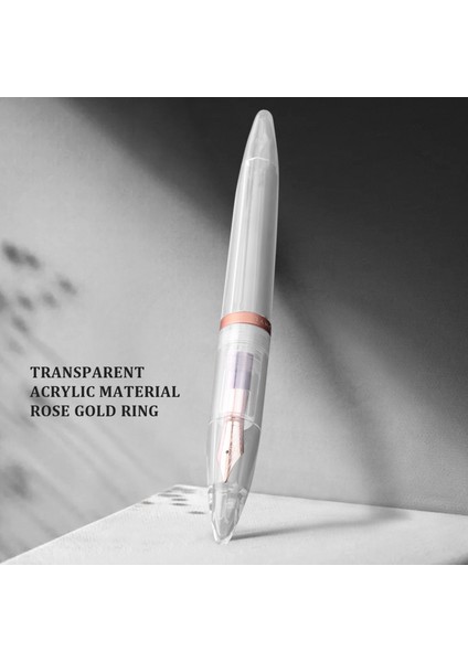 0.5mm Nib Çeşme Kalemi Gözlü Yüksek Kapasiteli Yüksek Kapasiteli Şeffaf Kalemler Ofis Okul Malzemeleri Öğrenci Yazma Hediyeleri Kırtasiye Gül Altın (Yurt Dışından) modelleri