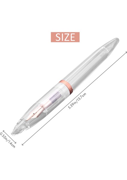 0.5mm Nib Çeşme Kalemi Gözlü Yüksek Kapasiteli Yüksek Kapasiteli Şeffaf Kalemler Ofis Okul Malzemeleri Öğrenci Yazma Hediyeleri Kırtasiye Gül Altın (Yurt Dışından) fırsatları