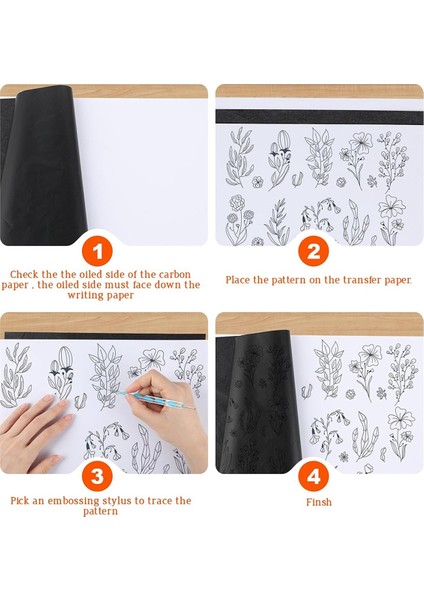 100 Yaprak Karbon Transfer Kağıdı, Iz Kağıdı, Grafit Kopya Kağıdı (Yurt Dışından) modelleri