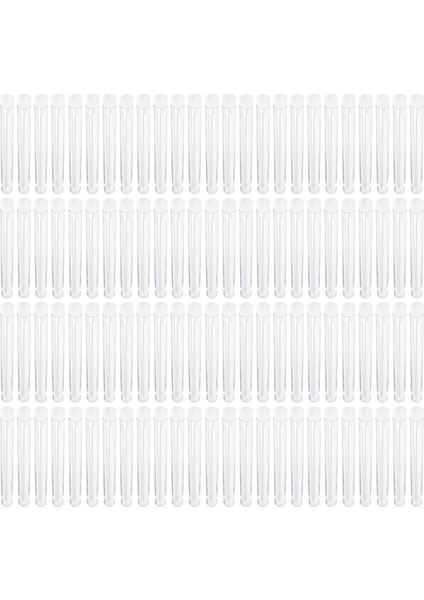 100PCS 12X100MM Şeffaf Laboratuvar Temiz Plastik Test Tüpleri Push Caps Okulu Laboratuar Malzemeleri (Yurt Dışından)