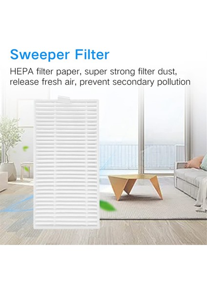 9 Adet Viomi Alpha 2 Pro Robot Vakum Süpürge Yedek Aksesuarları Için 9 Adet Yıkanabilir Filtreler Hepa Filtreleri (Yurt Dışından) modelleri