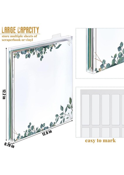 12X12 Scrapbook Kağıt Depolama Düzenleyicisi Şeffaf Yükleme Dosyaları A (Yurt Dışından) fiyatları