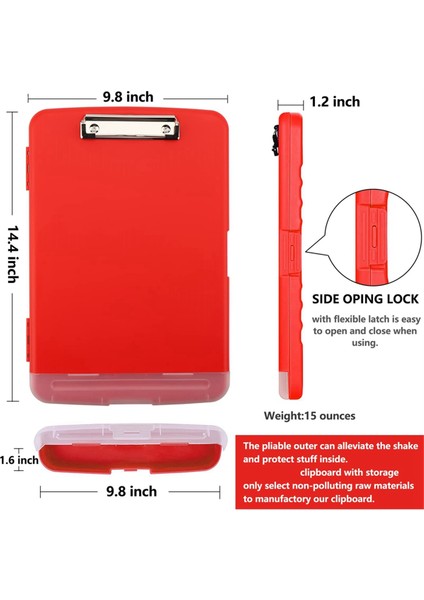 Clip Board Organizer Depolama Hemşirelik Panosu ile Panolar, Turuncu (Yurt Dışından) fırsatları