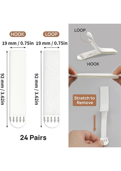 Resim Asma Şeritleri, Çivi Olmadan Resim Asmak Için 24 Çift (Yurt Dışından) fiyatları