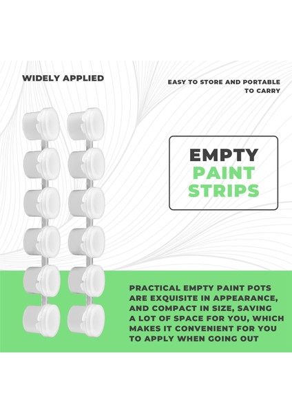 24 Şerit 5ml Boş Boya Şeritler Boya Bardak Saksılar Net Saklama Kapları Boyama Sanatları El Sanatları Malzemeleri Toplamda 144 Tencere (Yurt Dışından) fırsatları