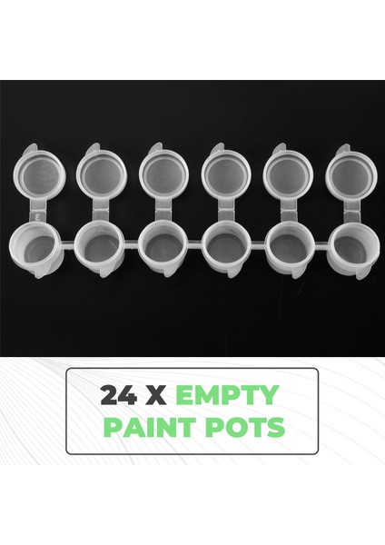 24 Şerit 5ml Boş Boya Şeritler Boya Bardak Saksılar Net Saklama Kapları Boyama Sanatları El Sanatları Malzemeleri Toplamda 144 Tencere (Yurt Dışından) indirimleri