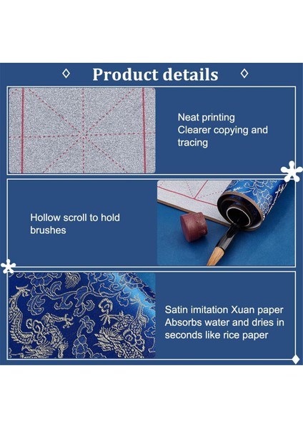 Tekrar Kullanılabilir Su Yazısı Sihirli Bez Mürekkepsiz Çin Kaligrafi Seti 1 (Yurt Dışından) modelleri