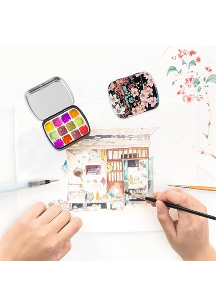 16 Paket Mini Boş Suluboya Paleti Teneke Suluboya Paleti (Yurt Dışından) fiyatları