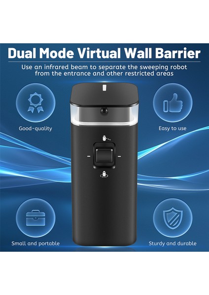 2 Paket Çift Mod Sanal Navigasyon Duvar Bariyeri Irobot Roomba 600/700/800/900/E/I/S Serisi Robotlar Parçaları (Yurt Dışından) fırsatları