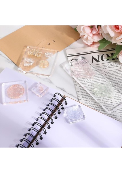 Damga Bloğu, Izgara Çizgisi Dekorasyonlu Şeffaf Mürekkep Pedi Damgalama (Yurt Dışından) modelleri