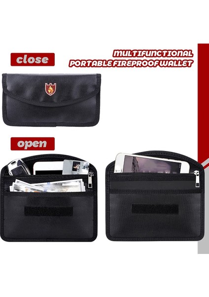 Fireproof Dosya Organizatör Torbaları, Fireproof ve Para Torbası ile Su Geçirmez Belge Kutusu, Kilitli Fireproof Güvenli Çanta (Yurt Dışından) fiyatları