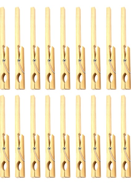 20 Adet 7 Inç Bambu Test Tüpü Klipsleri Kimyasal Deney Kelepçe Aracı 2cm (Yurt Dışından)