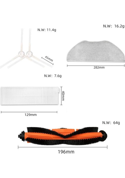 Xiaomi G1 / Vıomı V3 Max Robot Vakum Süpürge Hepa Filtresi Mop Rag Yedek Yedek Parçalar Aksesuarları (Yurt Dışından) fiyatları