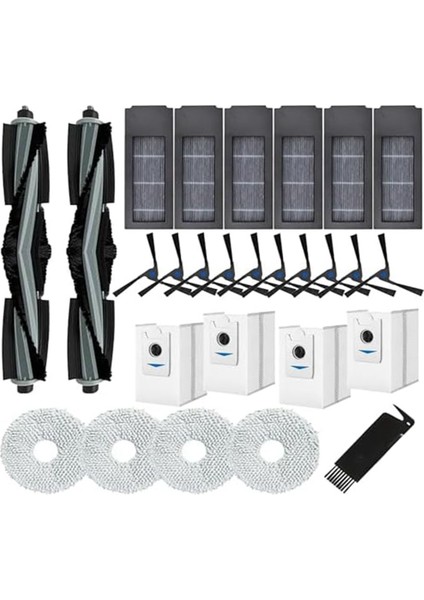 Ecovacs Deebot X2 Omnı/x2/x2 PRO/DEX86 Temizleyici Filtreleri, Yan Fırçalar, Paspas Padleri Silindir Fırçası Için Uyumlu Aksesuarlar (Yurt Dışından)