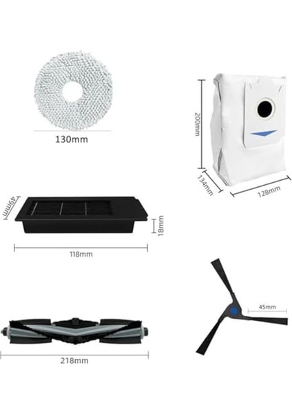 Ecovacs Deebot X2 Omnı/x2/x2 PRO/DEX86 Temizleyici Filtreleri, Yan Fırçalar, Paspas Padleri Silindir Fırçası Için Uyumlu Aksesuarlar (Yurt Dışından) fırsatları