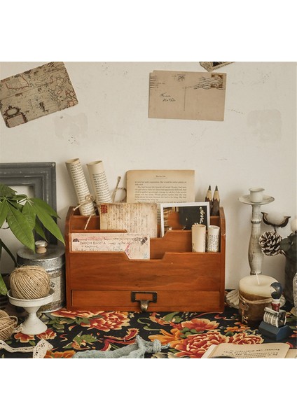 Ofis Masaüstü Depolama Kutusu Kırtasiye Bitirme Rafı A4 Kağıt Rafı (Yurt Dışından) indirimleri