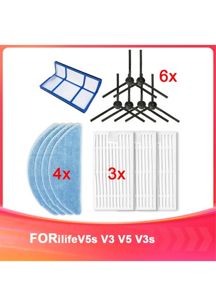 ILIVEV5S V3 V5 V3S Robot Vakum Temizleyici Aksesuarları Değiştirme Malzemeleri (Yurt Dışından)
